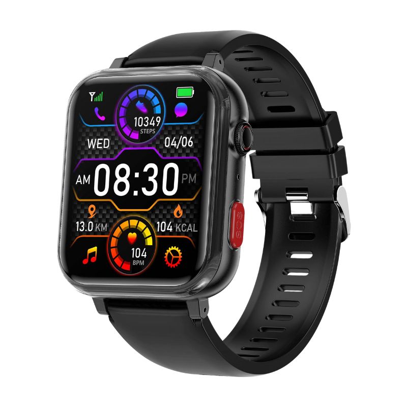 PH18 Fall Detection One-click SOS Call GPS Positioning Blood Glucose Texts and Receive Notification Health Smart Watch