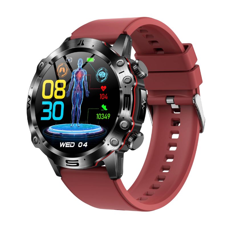 PH48 Hige-end ECG/EKG Blood Glucose Blood Pressure Health HD Sports Call Smart Watch