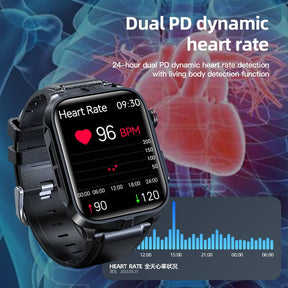 PH11 New Generation of Pulse therapy  Blood Glucose Blood Pressure ECG Heart Rate Monitoring Health Smartwatch