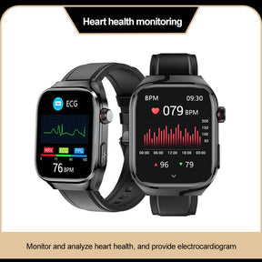 PH16 One Click ECG+Micro Physical Examination Blood Glucose Blood Pressure Monitoring High end Health Management Watch